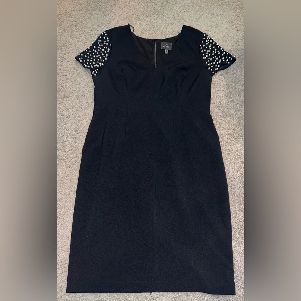 Adrianna Papell Pearl detailed Dress Sz 14